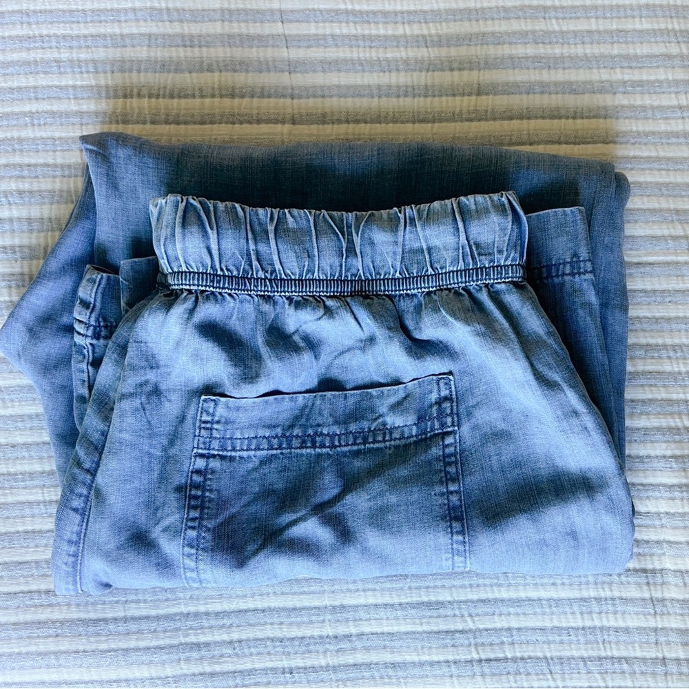 Splendid Wide-Leg Drawstring Denim Pants - Picture 5 of 5